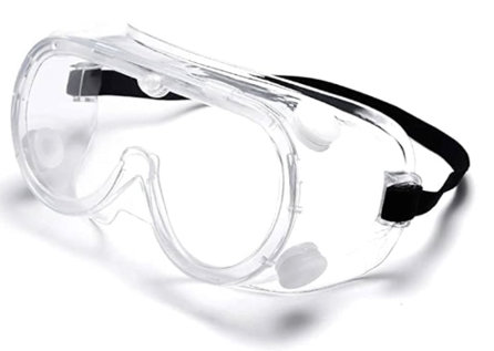 Clear Goggles With Black Frame