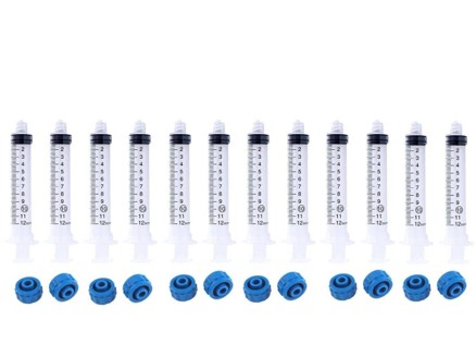 10Ml Syringes Without Needle, 10Cc Disposable Plastic Syringe With Luer Lock And Caps, Non-Sterile