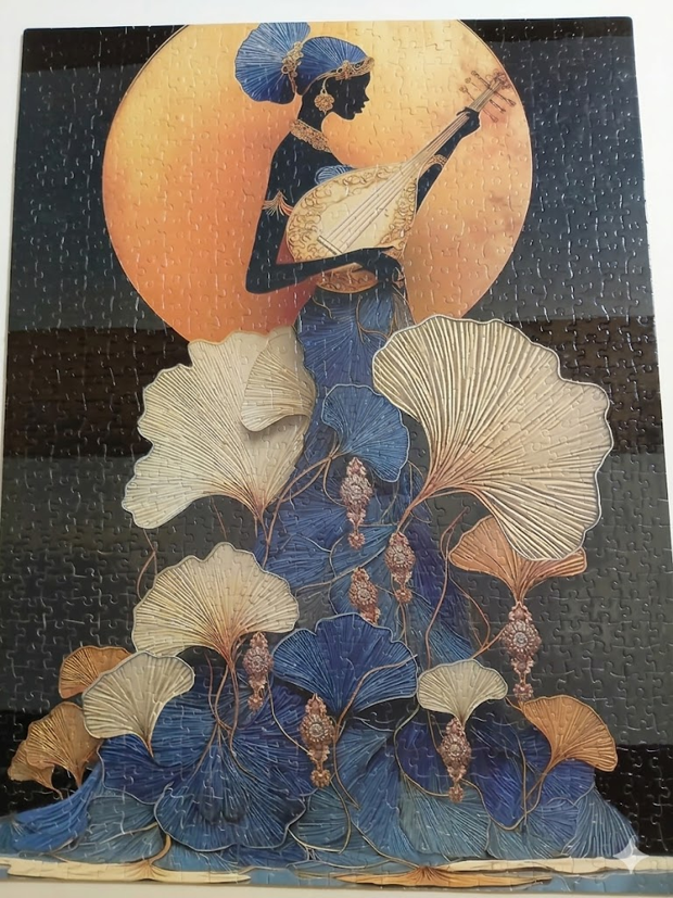 Art Nouveau Moonlight Melodies Wall Art