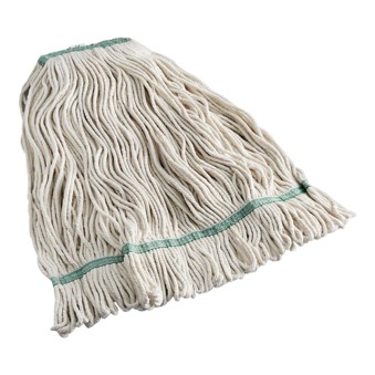 24 Oz Loop End 100% Cotton Mop Head, 1" Band