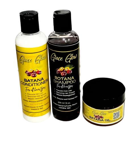 Grace Glow 100% Raw Batana Oil Bundle