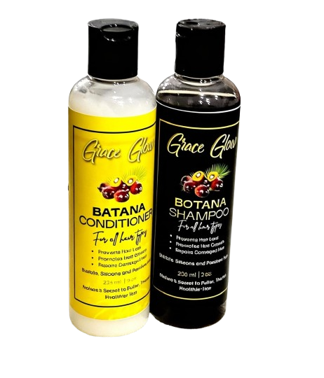 Grace Glow 100%  Batana Shampoo and Conditioner 80z