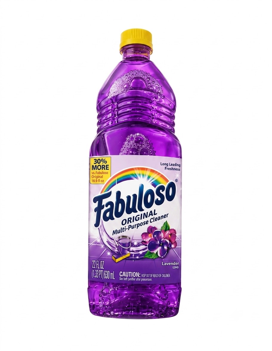 Fabuloso Original Multi-Purpose Cleaner (Lavender Scent) 16.9 fl oz size.