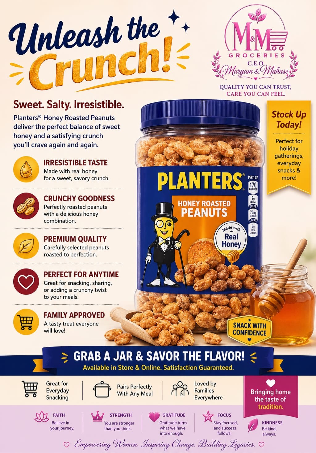 Planters® Honey Roasted Peanuts