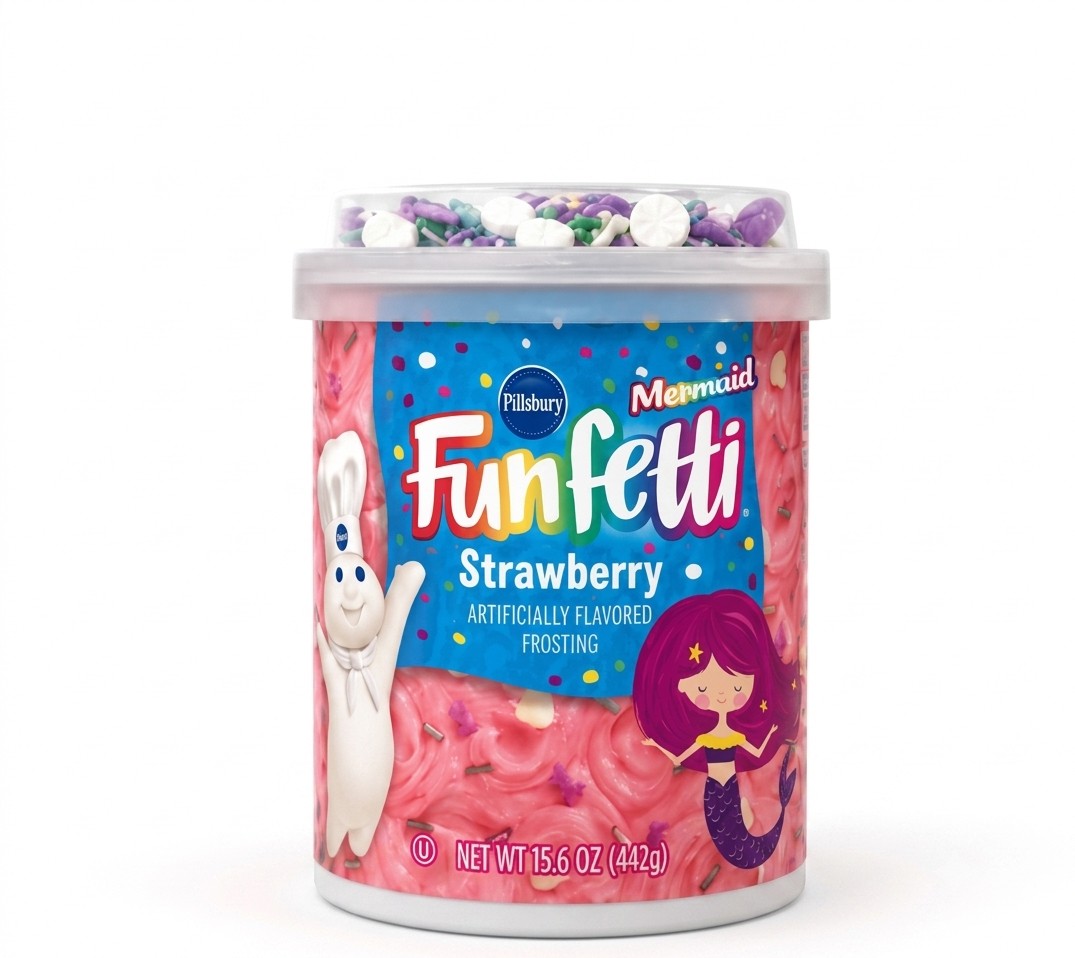 Pillsbury Mermaid Funfetti Strawberry Frosting