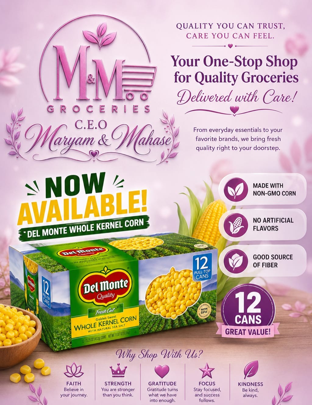 Del Monte Golden Sweet Whole Kernel Corn