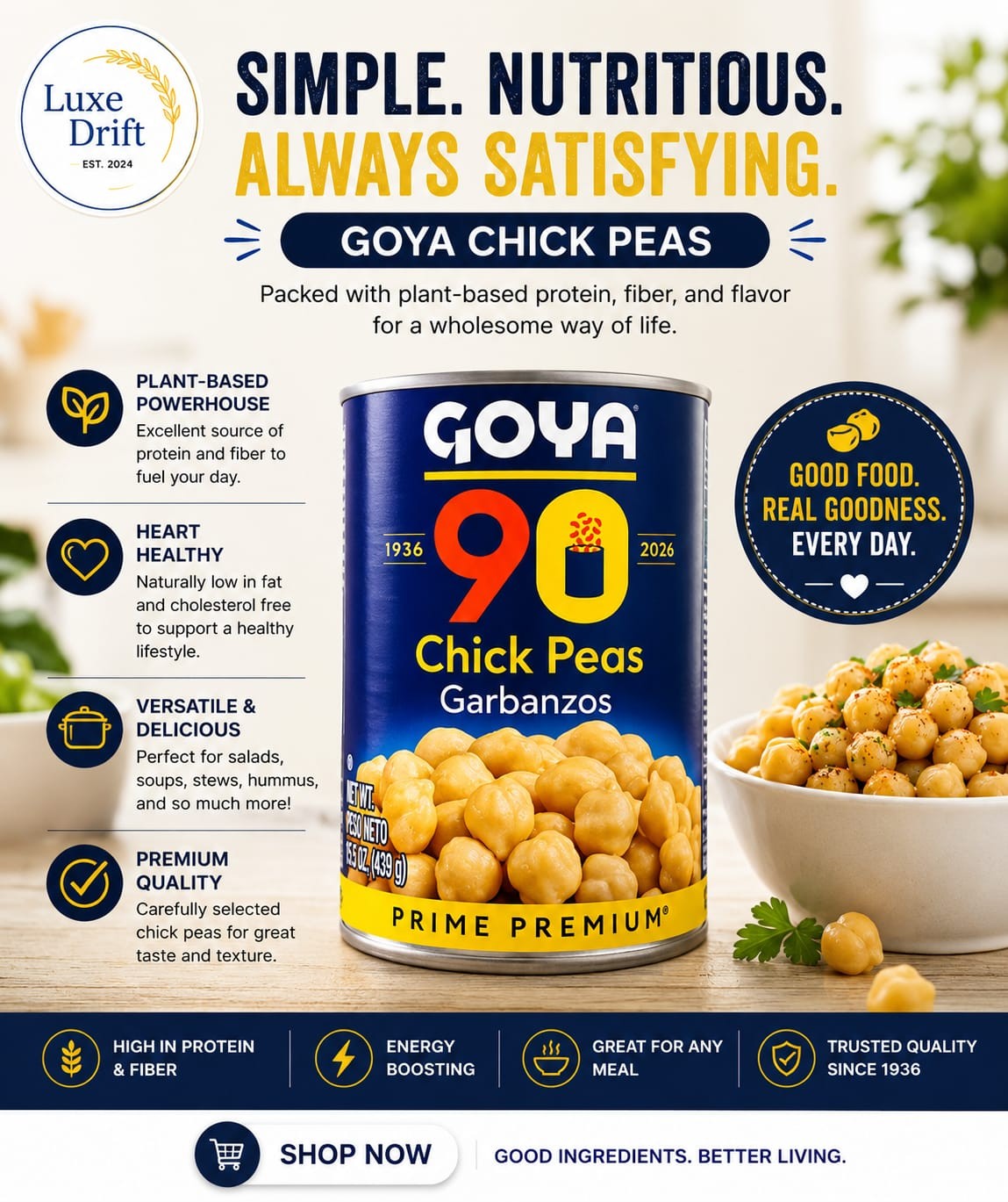 Goya Chick Peas (Garbanzos)