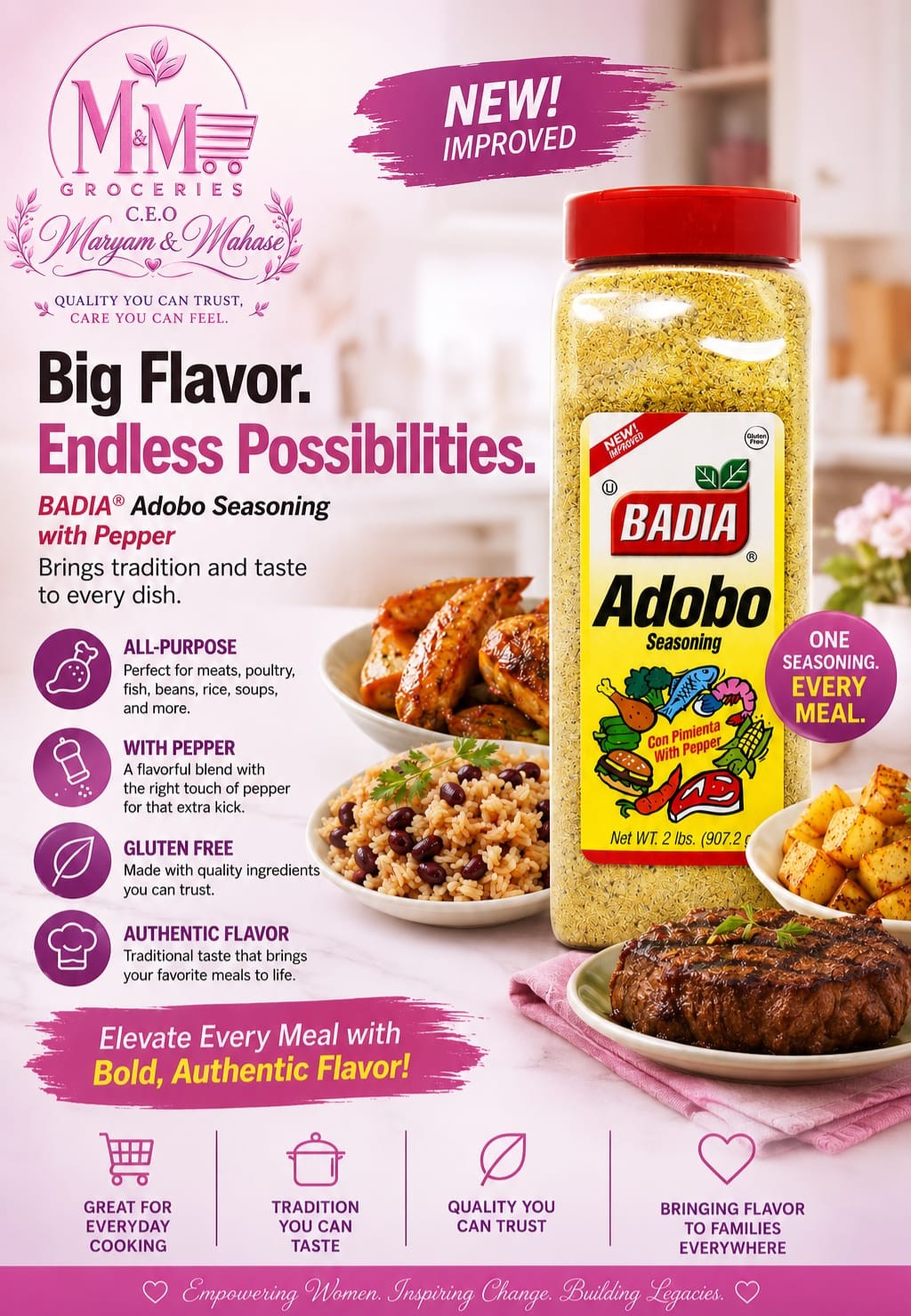 BADIA® Adobo Seasoning with Pepper