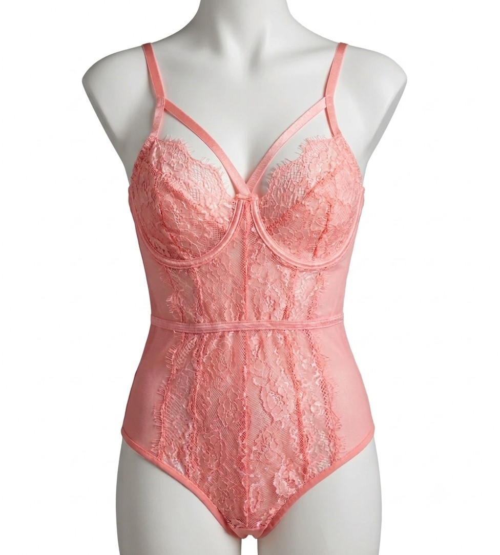 Enchanted Lace Strappy Bodysuit (M)