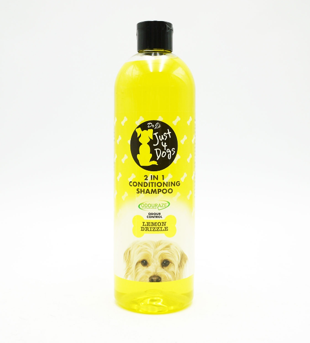Dr Zoo Just 4 Dogs 2-in-1 Conditioning Shampoo – Lemon Drizzle | Odour Control