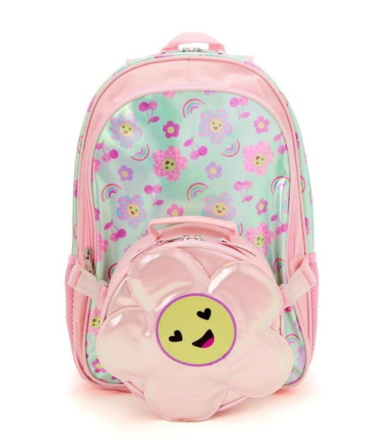 Kids 2-Piece Retro Smiley Flower Backpack Set