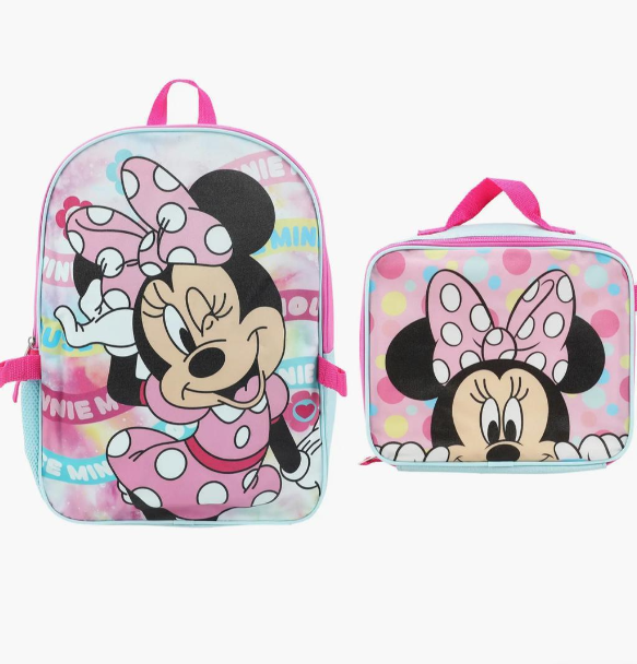 Official Disney Minnie Mouse 2-Piece Kids Backpack Set