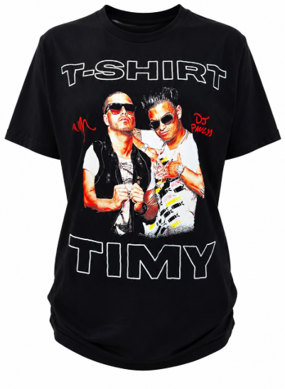 Black Graphic Print T-Shirt – Size Small