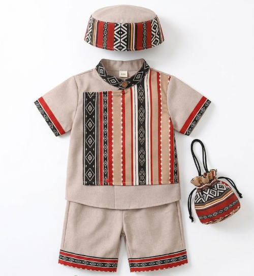 Toddler Boys 4-Piece Traditional Style Short Set