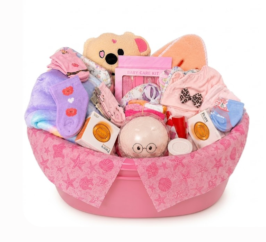 Precious Beginnings Bundle – Ultimate Pink Newborn Gift Basket 🌸