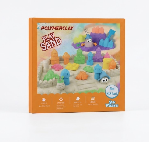 Polymer Clay Play Sand Toy Set – 3+ Years Educational Magic Sand Castle Kit
