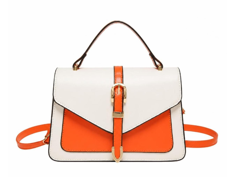 Faux Leather Belt Crossbody Shoulder Bag