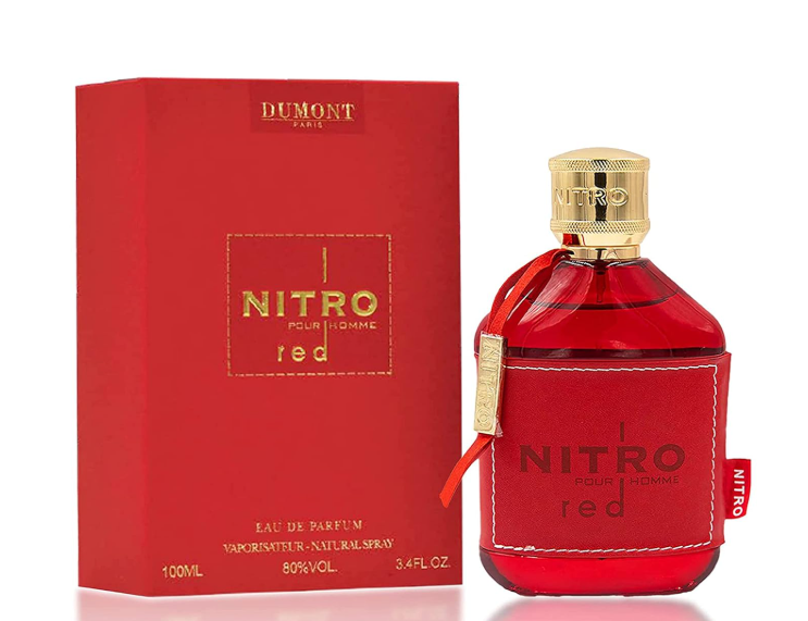 Dumont Nitro Red Eau De Parfum (EDP) Spray for Men – 100ml (3.4 fl oz)