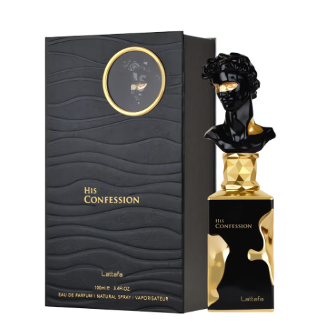Lattafa His Confession Eau De Parfum (EDP) Spray for Men – 100ml (3.4 fl oz)