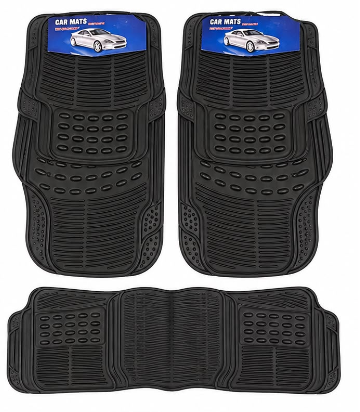 Premium 3-Piece Rubber Car Mat Set
