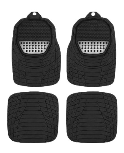 Heavy Duty 4-Piece PVC Car Mat Set