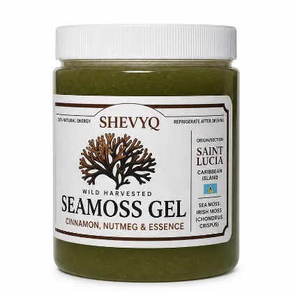 ShevyQ Wild Harvested Sea Moss Gel – Moringa Infused