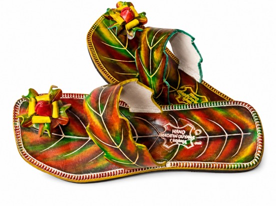 The "Amazonian Leaf" Handcrafted Slipper