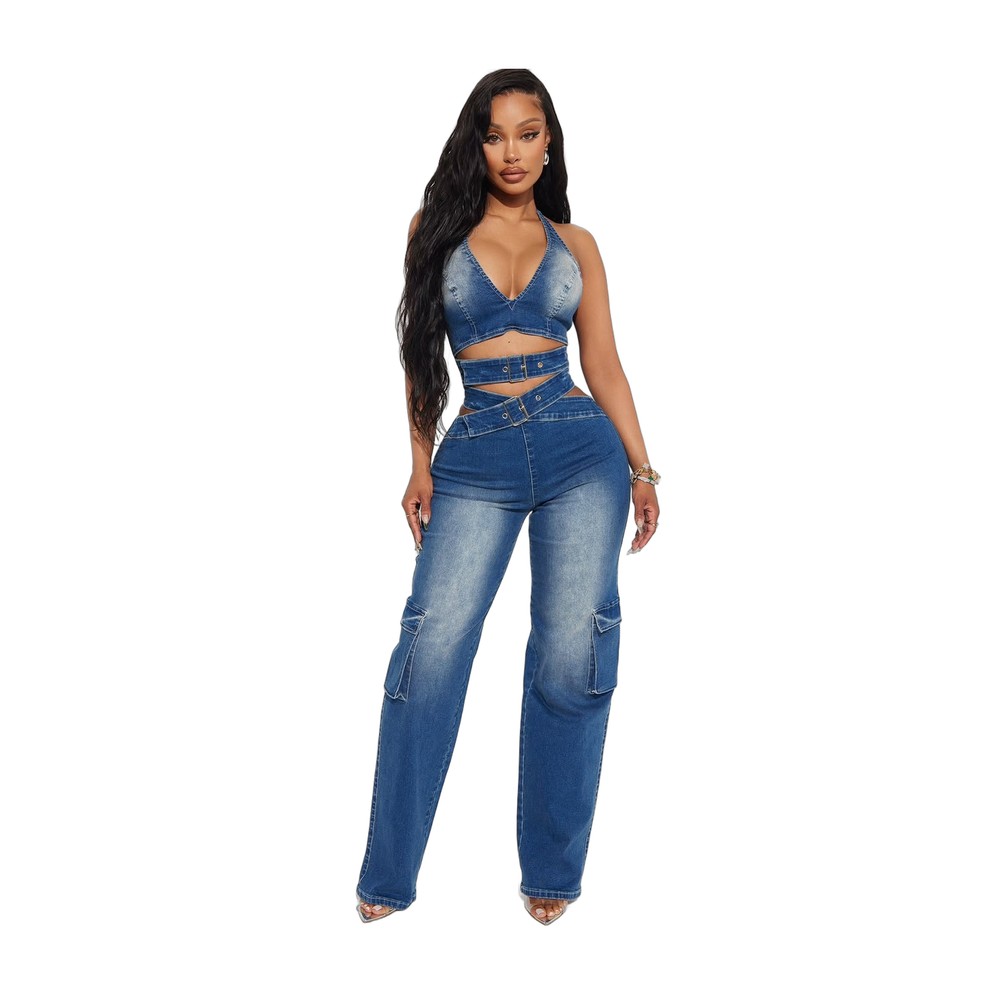 Denim Jumpsuit Size: Small