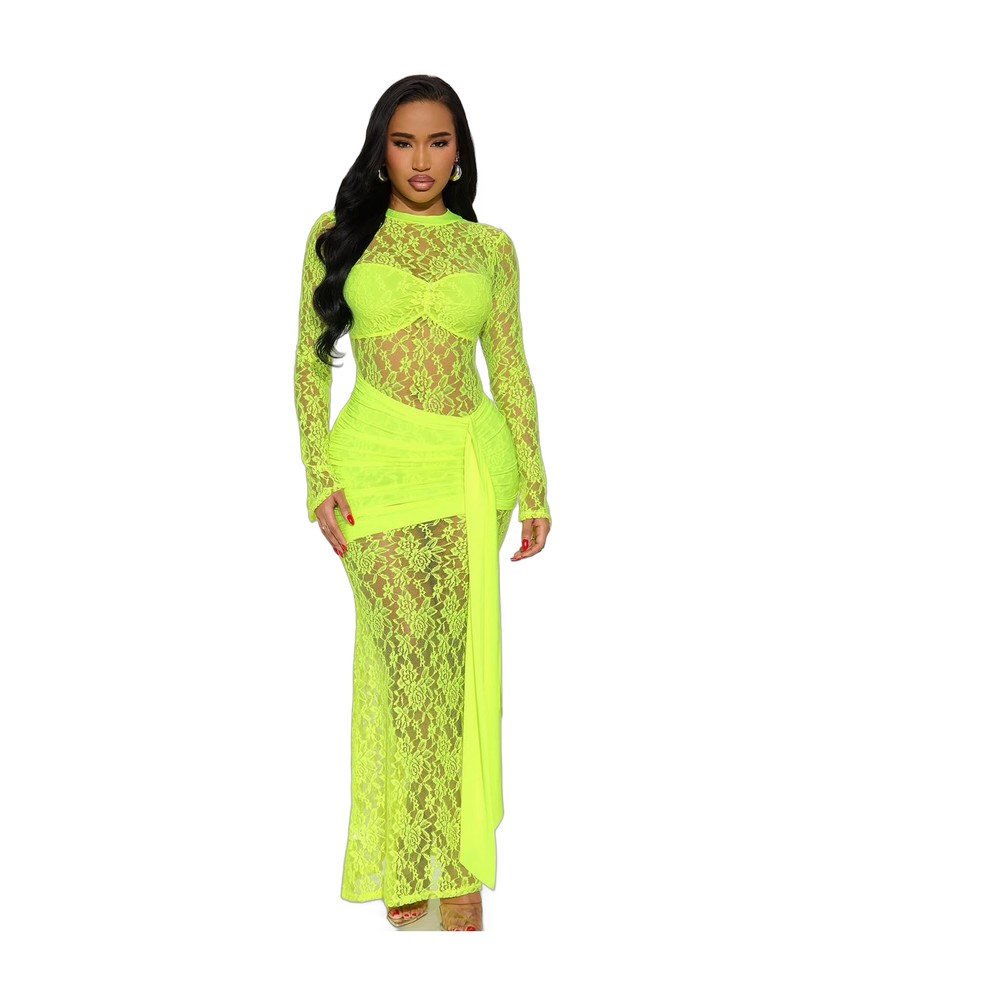 Scandalous Slip Lace Maxi Dress Size: Small
