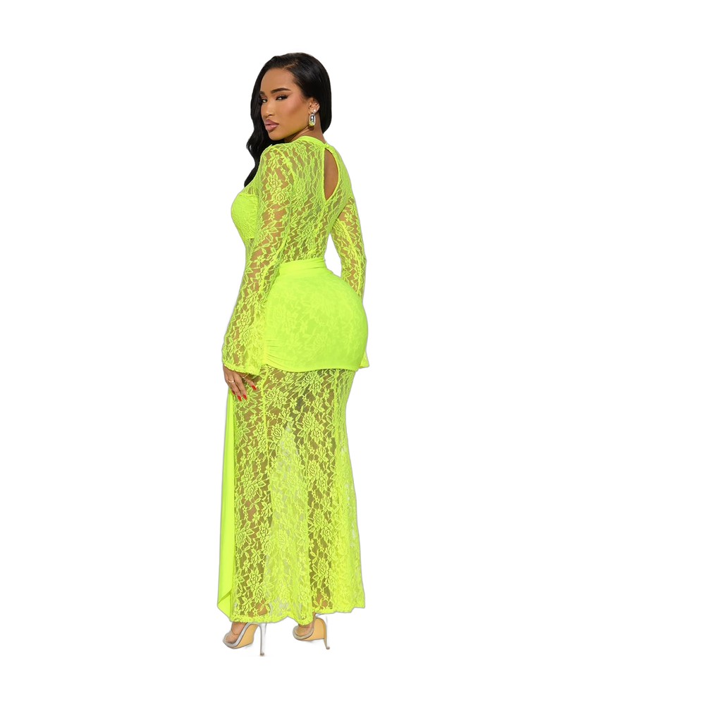 Scandalous Slip Lace Maxi Dress Size: Small
