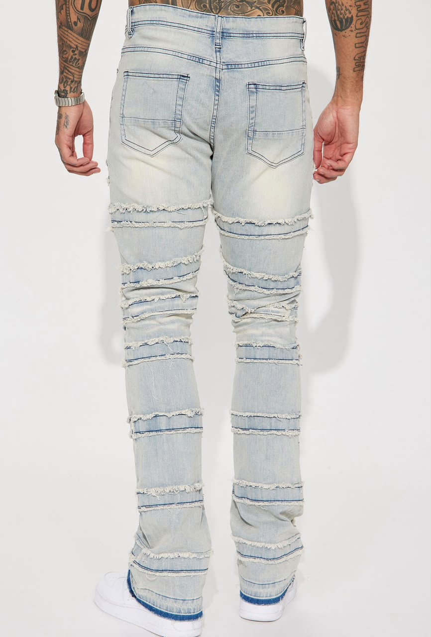 Men Light Wash Denim Jean