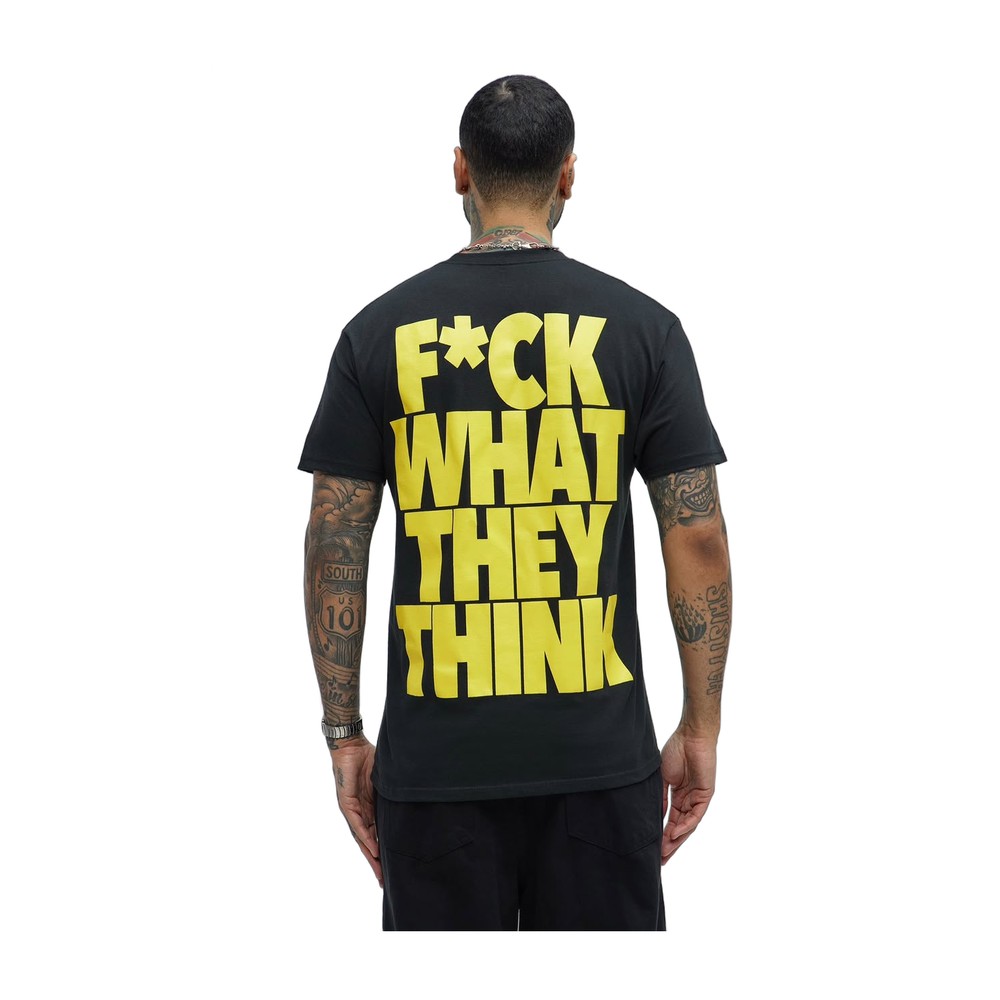 F What They Think Men Black Short Sleeve Tee- Size: Medium