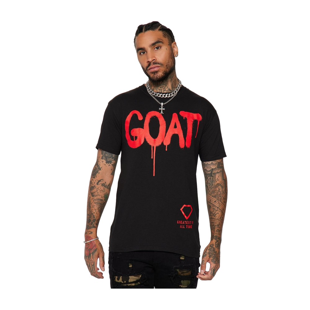 Goat Men Short Sleeve Tee Size: Large