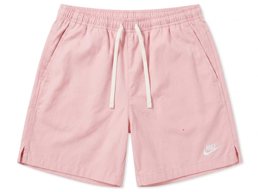 Nike Men's Sportswear Woven Shorts – Light Pink (Drawstring Athletic Shorts)