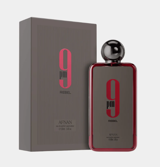 Afnan 9 PM Rebel Eau De Parfum Spray – 3.4 oz / 100ml Unisex Fragrance
