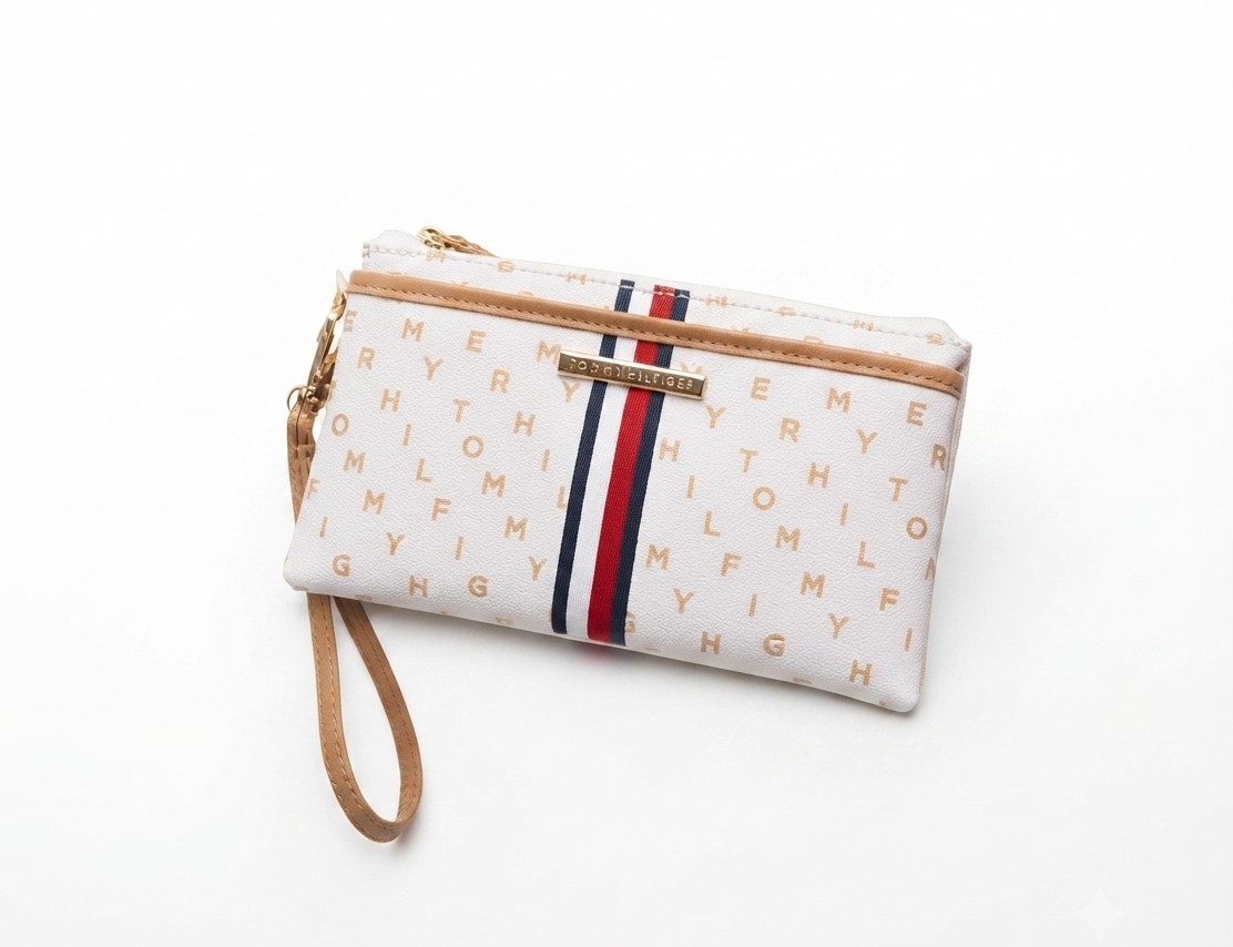 Tommy Hilfiger Signature Stripe Wristlet