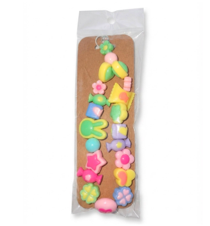 Handmade Kawaii Pastel Candy & Bunny Beaded Phone Charm Strap
