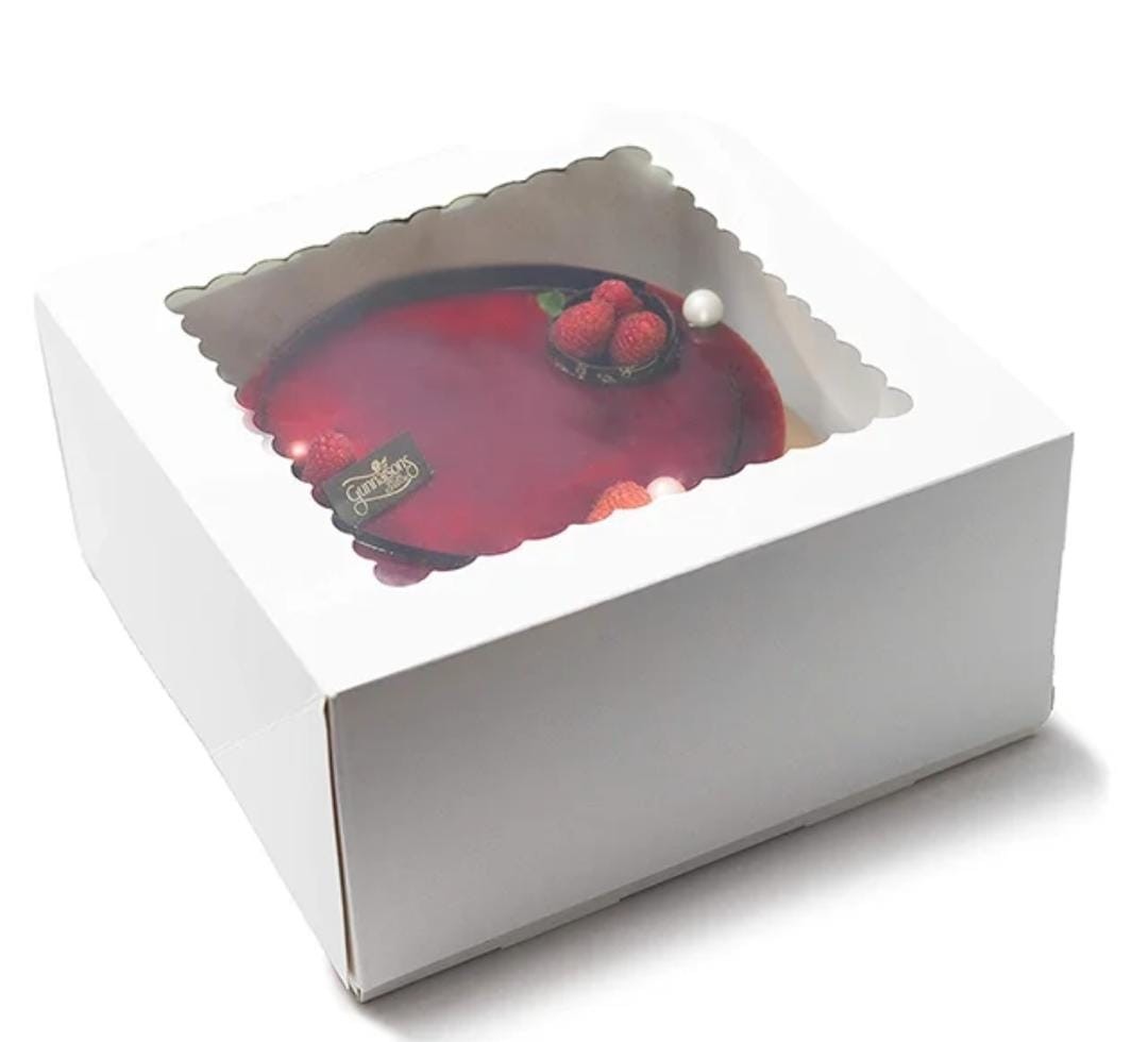 White Window Cake Box 12X12X5
