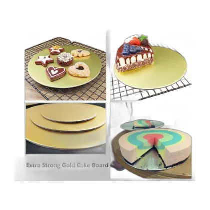 Premium Gold Cake Boards (Round)
