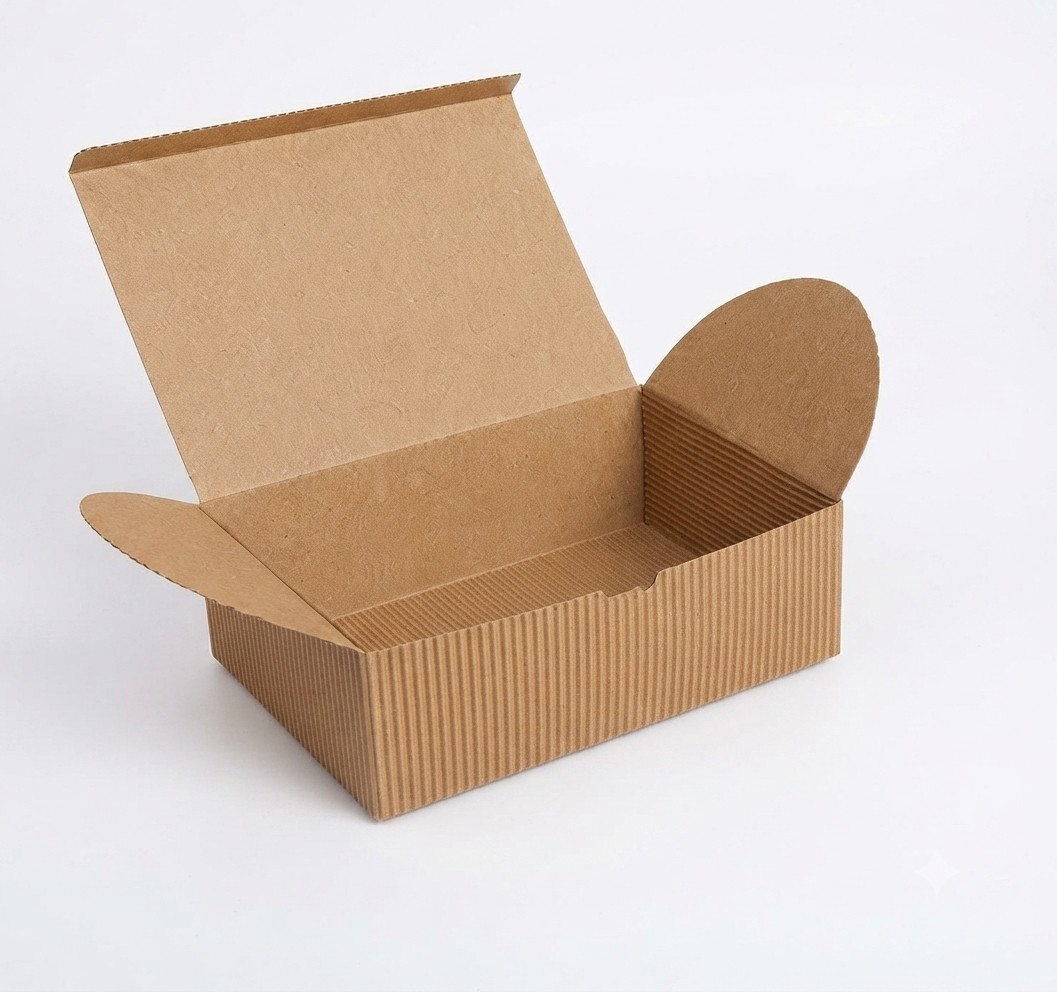 Corrugated Kraft Truffle and Pastry Box