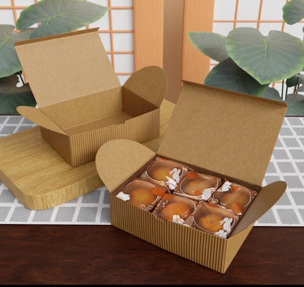 Corrugated Kraft Truffle and Pastry Box