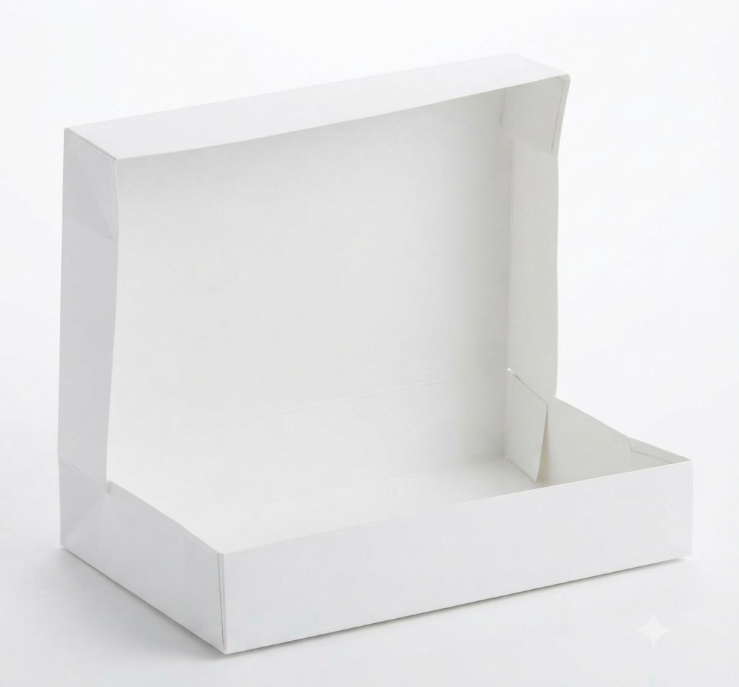 White Bakery Box 12" x 8" x 2"
