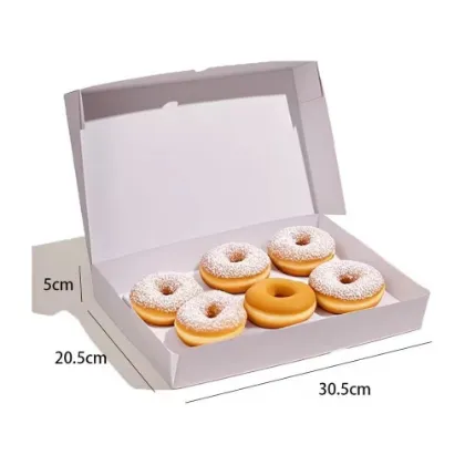 White Bakery Box 12" x 8" x 2"