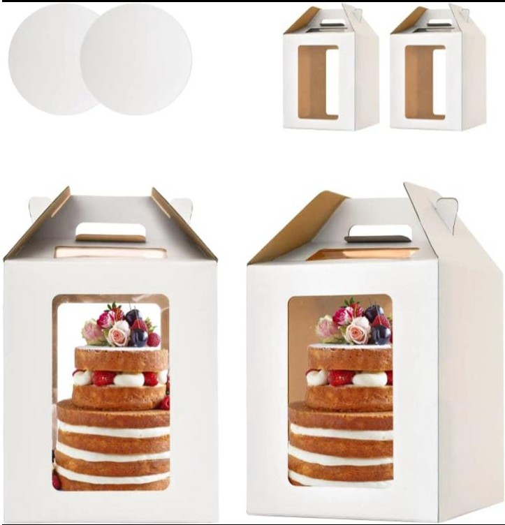 Tiered Cake Boxes with Clear Windows