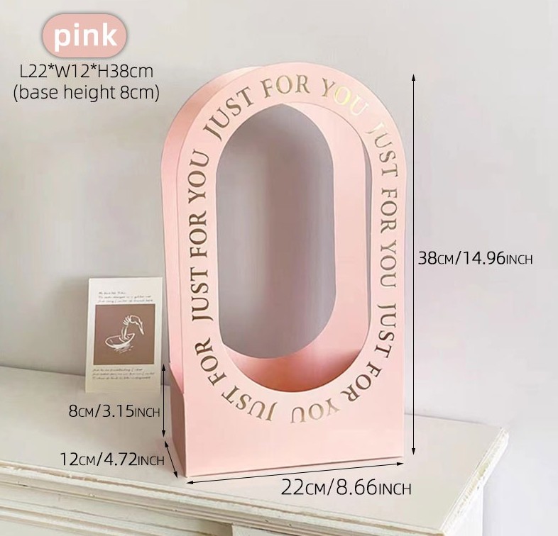 The 'Just For You' Arch Floral Gift Box 9"*5"*15"in