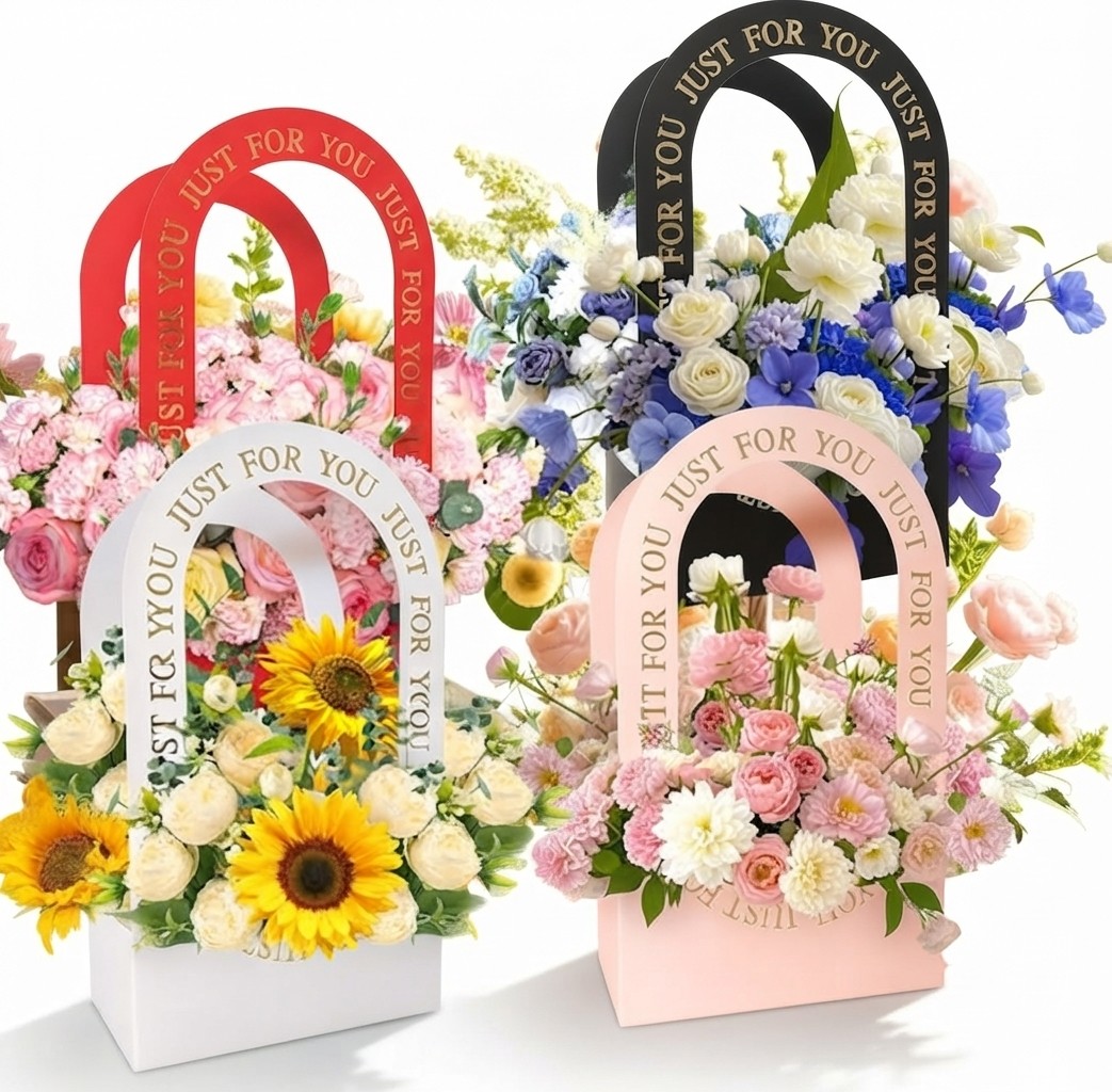 The 'Just For You' Arch Floral Gift Box 9"*5"*15"in