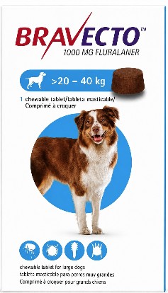 Fluralaner Chewable Tablets- 1000 mg