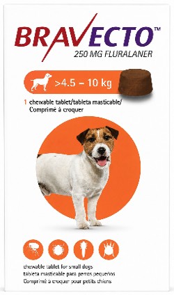 Fluralaner Chewable Tablet - 250 mg