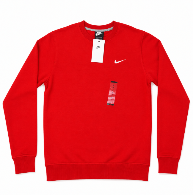 Nike Men's Classic Crewneck Sweatshirt – Red