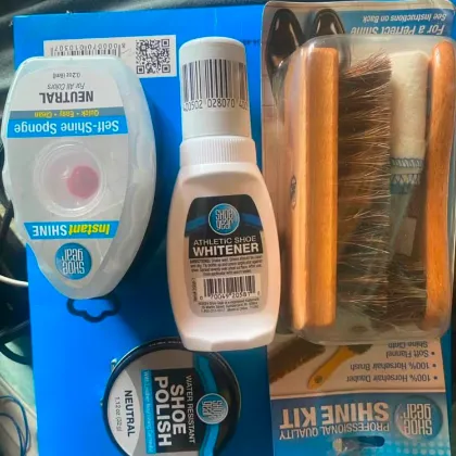 white shoes and boots cleaing kit